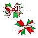 BESTOYARD 2PCS Christmas Hair Bows Grosgrain Ribbon Bowknot Hair Clip for Children Baby Girls Holiday Hair Accessories