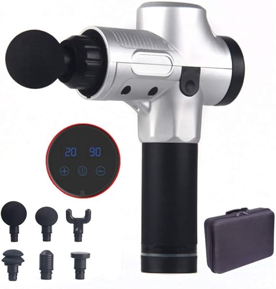 Massage Gun,Handheld Massager,UltraQuiet 30Speed Selectable Mode,with Six Massage