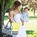 Baby Diaper Caddy Organizer - Large Nursery Tote with Leather | Storage Bin with Changing Pad | Gift for Girls and Boys | Portable Car Travel Bag | Felt Infant Basket | Newborn Registry Must Have