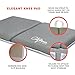 Bath Kneeler and Elbow Rest Bundle | Cushion Protection for Parents During Baby Bath Tub Time with Extra Wide, Non Slip, Thick 1.5 Inch Foam in Gray by California Home Goods