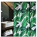 Aimjerry Wave Shower Curtain Fabric for Bathroom (White)