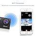 Crosstour 4K Action Camera 16MP WiFi Underwater Cam 30M Waterproof Case Sports Camera with Remote Control 2 Batteries and 19 Mounting Accessories (4K)