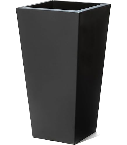 Amazon.com : Tusco Products MSQT19BK Modern Square Garden Planter