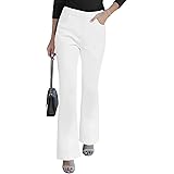 GRAPENT Pull On Jeans for Women High Waisted Stretchy Flare Elastic Waist Bootcut Denim Pants Boot Cut Jean