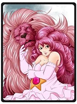 AOIKH Custom Throw Fleece Blanket Steven Universe Pink Lion 58 Inch x 80 Inch (Large)