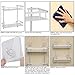 Hawsam No Drilling Bathroom Shelves, Aluminum 2 Tier Shower Shelf Caddy Adhesive Storage Basket for Shampoo