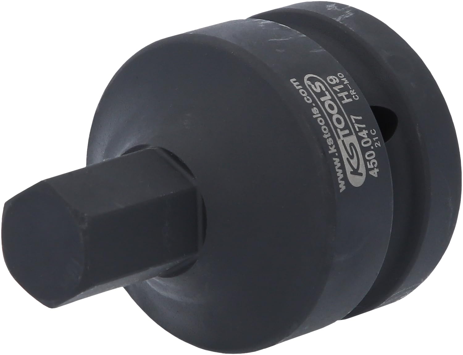 KS TOOLS 450.0477 1" Impact bit socket for hexagon screws, 19mm