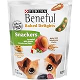 Purina Beneful Baked Delights Dog Treats, Snackers - Peanut Butter - 9.5 oz - Pack of 2