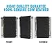 Money Clip, INJOYLIFE Genuine Leather Strong Magnetic Money Clip Front Pocket Wallet Minimalist Business Credit Card Holder for Mens (Black)