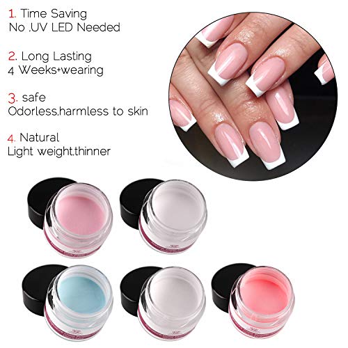 Makartt All-Inclusive Dipping Powder Starter Kit with Acrylic Powder and Gel Resin, Easy to Use French Dip Powders Nail Color System UV/LED Light Free Odorless P-06 - Thumbnail 2