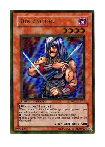 Yu-Gi-Oh! - Don Zaloog (GLD1-EN012) - Gold Series 1 - Limited Edition - Gold Rare