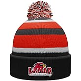 Sport Your Gear Lamar Cardinals Winter Knit Pom Beanie – Officially Licensed Cold Weather Hat – Lamar LU Fan Gear V2