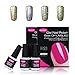 CLAVUZ 4pcs Starry Gel Nail Polish Color Collection Set Soak Off Glitter Galaxy Gel Nail Lacquer Super Bling Nail Art Manicure 8ml New Starter Gift Kit
