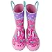 Stephen Joseph All Over Print Rain Boots, Girl Horse, 13