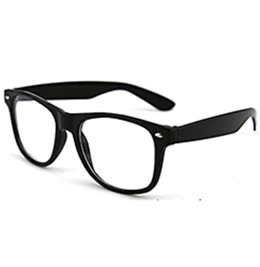 Mode Spa/&szlig; Unisex Klare Linse Nerd Geek Gl/&auml;ser Brille