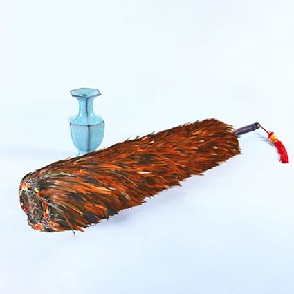 staubwedel mit echten federn fur den