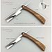 Handmade Straight Razor,Classic Shaving Razor Stainless Steel with Rosewood Handle, Barber Razor Collector's Edition Gift for Men Folding Knife