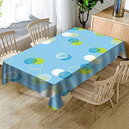 QWEASDZX Simple and modern tablecloth Geometry Multi-purpose tablecloth Oil-proof Antifouling Rectangular tablecloth Suitable for indoor and outdoor 140x140cm