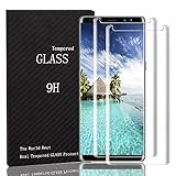 Galaxy Note 8 Screen Protector, Full Coverage Scratch Proof 3D Curved Edge Screen Protector, HD Clear 9H Tempered Glass Film Screen Protector For Samsung Galaxy Note 8 [2-Pack]