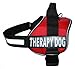 Set of 2 Reflective Therapy Dog Removable Patches for Service Dog Harnesses & Vests. (Large 6