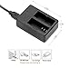VVHOOY 2x1050MAH Rechargeable Action Camera Battery with Charger Compatible with Dragon Touch 4K/AKASO EK7000/Brave 4 APEMAN A79/Cooau/Victure AC700 AC920