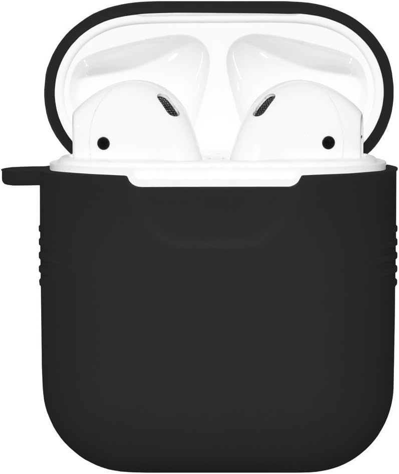 Sandwich Pod Case Plus - Protective Silicone Cover And Skin For Apple Airpods Charging Case (Black)