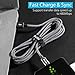 USB Certified Type C Cable - Quntis USB C Cable Fast Charging - 3Pack 3ft 6ft 10ft Nylon Braided USB C to USB A Cable Compatible with Samsung Galaxy S9 S8 Plus Moto Z2 Pixel XL LG V30 G6, Black