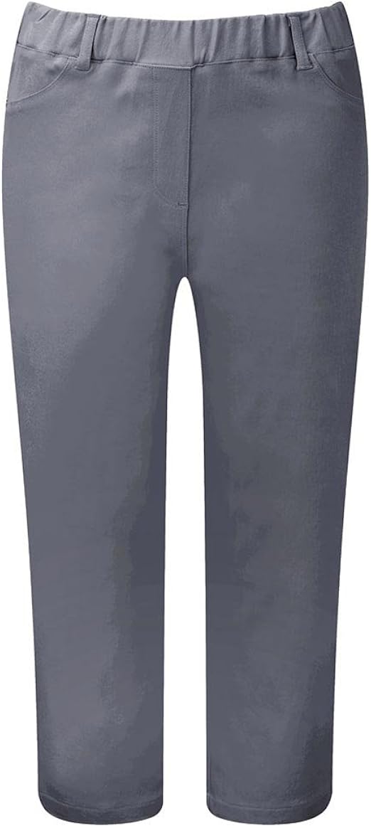 Cotton Traders Women's Ladies Pullon Cropped Comfortable Trousers