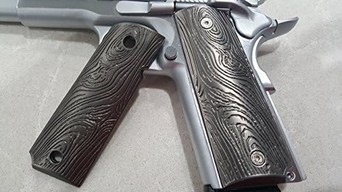 Limited Edition pewter grips Fits All 1911 Grips Colt Grips Full Size Government Pistol Grips Black Grips Colt