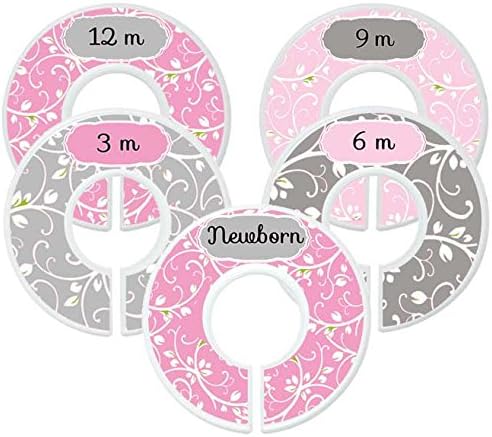Mumsy Goose Baby Nursery Closet Dividers, Closet Organizers Baby Girl Clothes Organizers