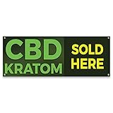 CBD Kratom Sold Here | 18" X 48" Banner | Heavy