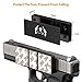 Gun Magnet Mount For Car And Home -Rubber Coated 43 LBS Rated Gun Magnet Mount- Bending Design -Adhesive Magnets - Concealed for Handgun Rifle Pistol Revolver Magazine in Vehicle,Wall,Bed,Bedside,Desk