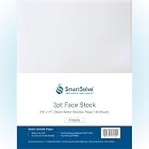 SmartSolve 3 pt. Water-Soluble Paper | Dissolves Quickly in Water | Biodegradable | Eco-Friendly | Printer Compatible | Crafts, Drawing, Notes | Letter Size, 8.5&rdquo; x 11&rdquo; | Pack of 10 White Sheets