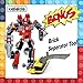 Robot STEM Toy Creative Set| 3 in 1 Transforming Action Rescue Figures Bots Construction Building Toys for Boys Ages 6-12 Years Old | Best Toy Gift Idea for Kids (Red)