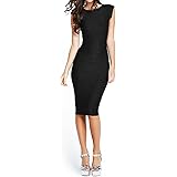 Taydey Women's Midi Dresses Sleeveless Knee Length Party Evening Dress