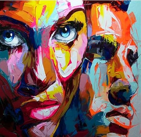 Dipinti Moderni Volti Di Donna Faber Arte