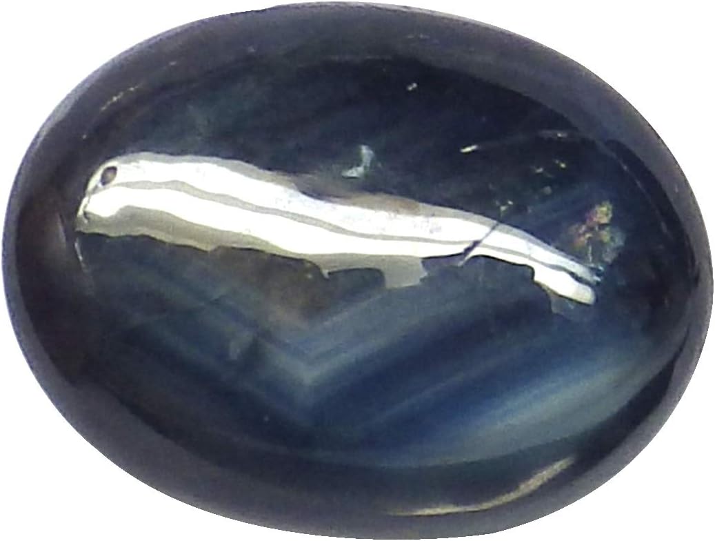 thaigeneration 4.03 Ct. Unheated Natural Oval Cabochon Blue Sapphire Thailand Loose Gemstone
