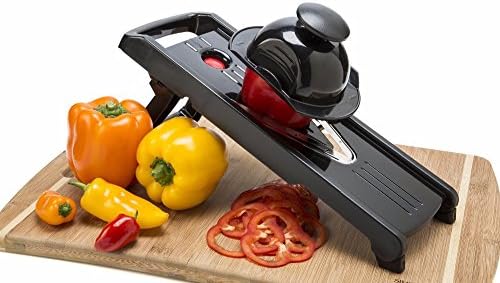 GRACE MARKET, 5 Piece Blades Professional V-Slicer Mandoline Slicer Food Chopper Fruit &amp; Vegetable Cutter kitchen Accessories,