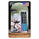 Wine Glass Writer Jewel Color 3-Pack