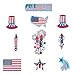 30 Piece Bulk Pack 4th of July Paper Cutout Decorations Patriotic Red White And Blue Party Favor Supplies Accessories For Indoor and Outdoor Use primary