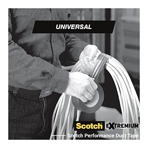 Scotch Universal Black Canvas Repair Tape - 1 Roll, 25 m x 48 mm - Indoor Use, Strong Adhesive, Strong and Waterproof