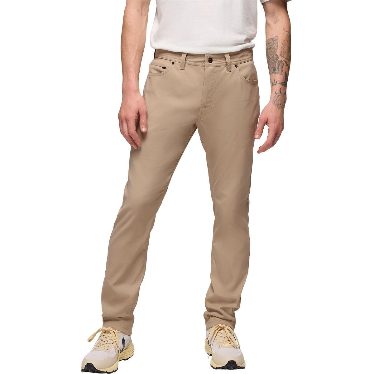 Prana, Men’s, Stretch Zion 5 Pocket SL Pants, Sandbar, Size: 40, Inseam: 32