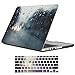 iCasso Macbook Retina 13 inch Case Matte Soft Touch Plastic Hard Cover Shell For Macbook Pro 13 Inch with Retina Display (No CD-ROM) Model A1425/A1502 with keyboard cover-Raining Scene