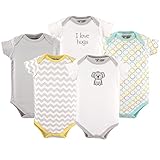Luvable Friends 5 Pack Bodysuits, Koala, 3-6 Months