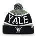 Yale Bulldogs Grey Calgary Cuffed Pom Knit Beanie Hat / Cap