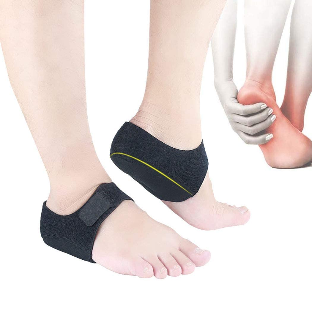 Silicone heel sleeves, breathable and adjustable at the heel