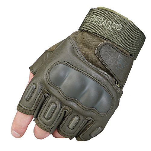 Viperade Tactical Fingerless Gloves for Men Military Rubber Hard