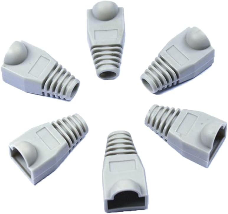 qianzhi 20PCS RJ45 Boots Cover Soft Plastic Ethernet Network Plug Sheath Cable Ends Plug Connector Cover Boots Cap