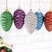 Christmas Tree Ornaments (50 PCS) Christmas Ornaments Set, Christmas Home Decorations, X-mas Holiday Indoor and Outdoor Hanging Décor, Pinecones, Stars, Bells, Reindeers, Candy Canes, Butterflys, Sant