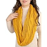 Women's Infinity Scarf Winter Warm Knit Circle Scarves, 1 Pack,(Mustard, Beige, Grey, Burgundy) Women's Infinity Scarf Winter Warm Knit Circle Scarves, 1 Pack,(Mustard, Beige, Grey, Burgundy)